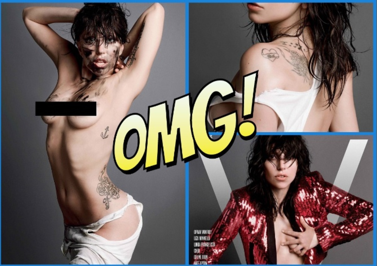 ΞΑΝΑ γυμνή η Lady Gaga…! Σε πασίγνωστο περιοδικό με 4 εξώφυλλα!