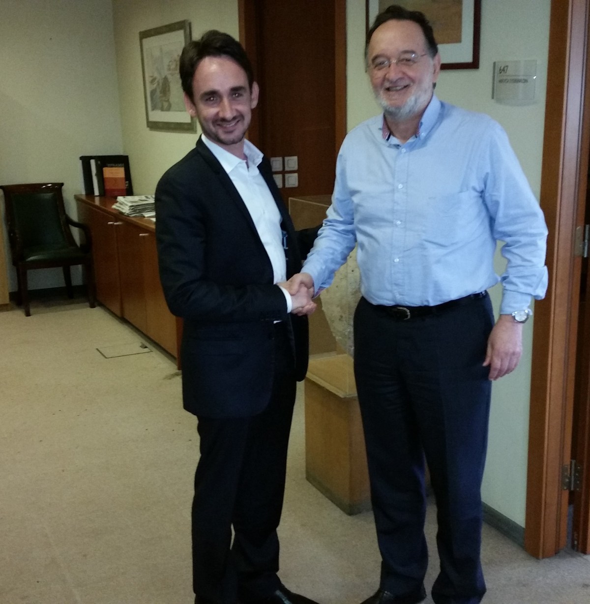 Συνάντηση Λαφαζάνη με τον πρέσβη της Βενεζουέλας Φαρίτ