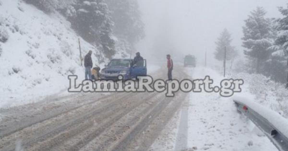 Φθιώτιδα: Άνοιξε ο δρόμος για Γοργοπόταμο – Με αλυσίδες για Καρπενήσι