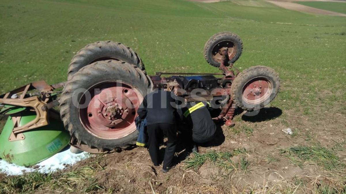 Νεκρός αγρότης στη Λάρισα – Καταπλακώθηκε από το τρακτέρ του