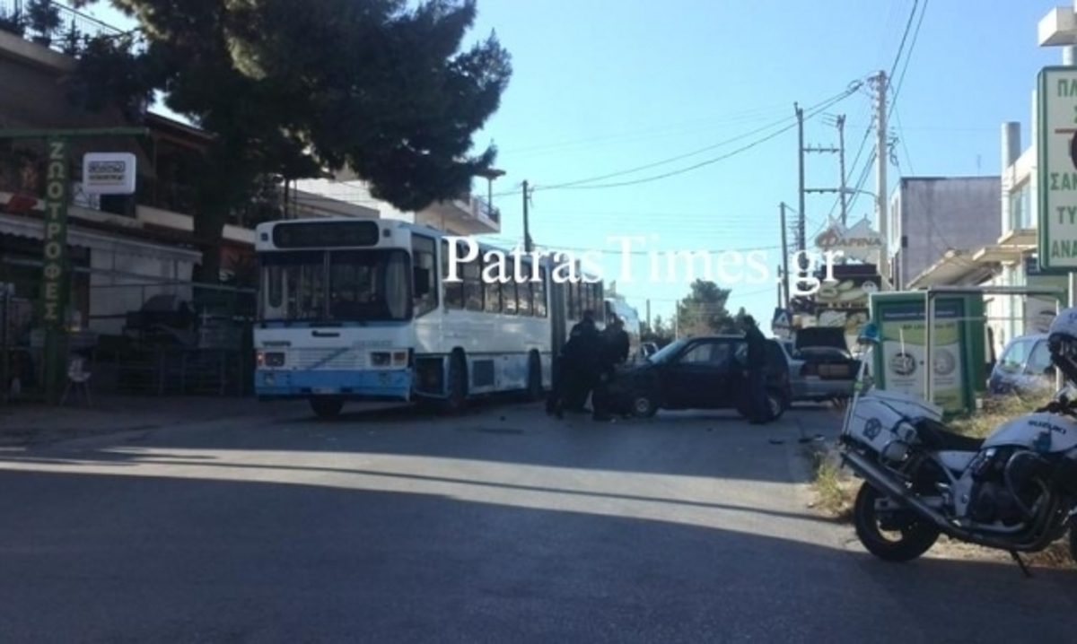 Πάτρα: Ένας τραυματίας από σύγκρουση ΙΧ με λεωφορείο