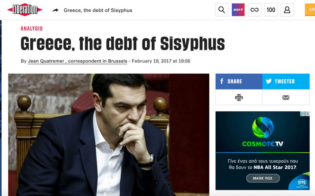 Από την αρχαιότητα στη σαπουνόπερα, μια ελληνική κρίση δρόμος για τη Liberation