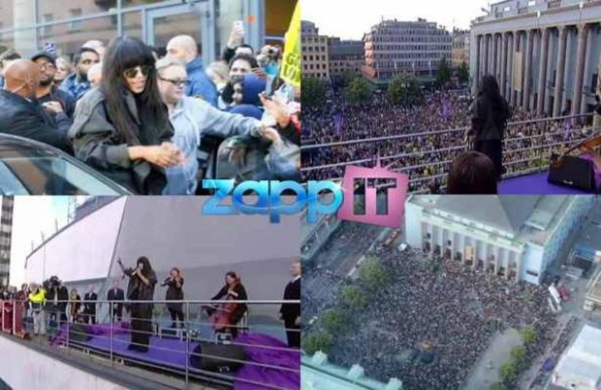 Λαοθάλασσα στη Σουηδία για να υποδεχτούν την Loreen