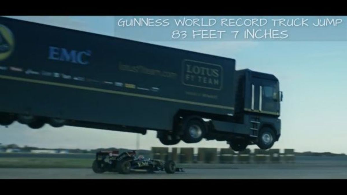 Πετάει, πετάει… η νταλίκα της Lotus F1 Team; Πετάει και κάνει και ρεκόρ! (VIDEO)