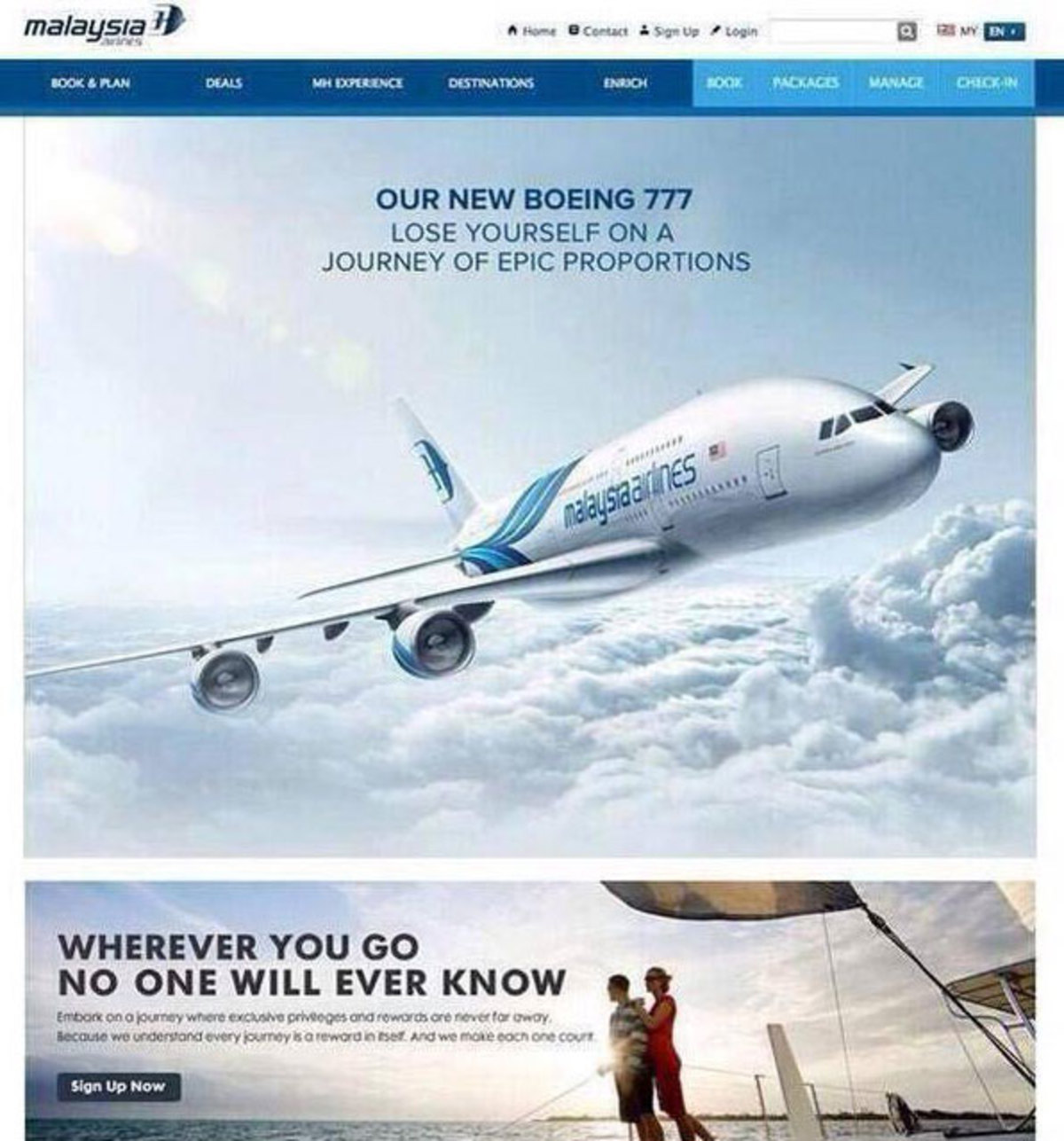 Κακόγουστη φάρσα με διαφημιστικό της Malaysian Airlines
