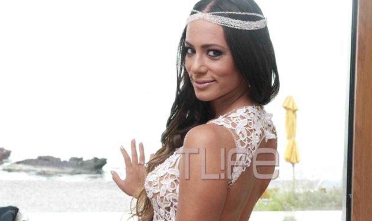 Δείτε το νυφικό της γυμνάστριας  Μάντη Περσάκη, λίγη ώρα πριν παντρευτεί!