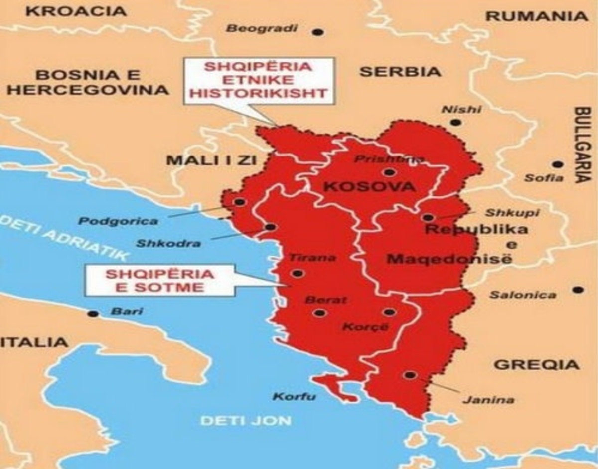 Όσα πρέπει να γνωρίζετε για την Μεγάλη Αλβανία και το λάβαρο στον ποδοσφαιρικό αγώνα – ΧΑΡΤΗΣ