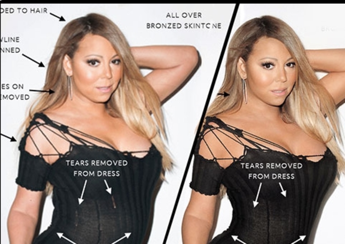 Mariah Carey: Δες την αλήθεια! Φωτογραφίες πριν και μετά το photoshop!