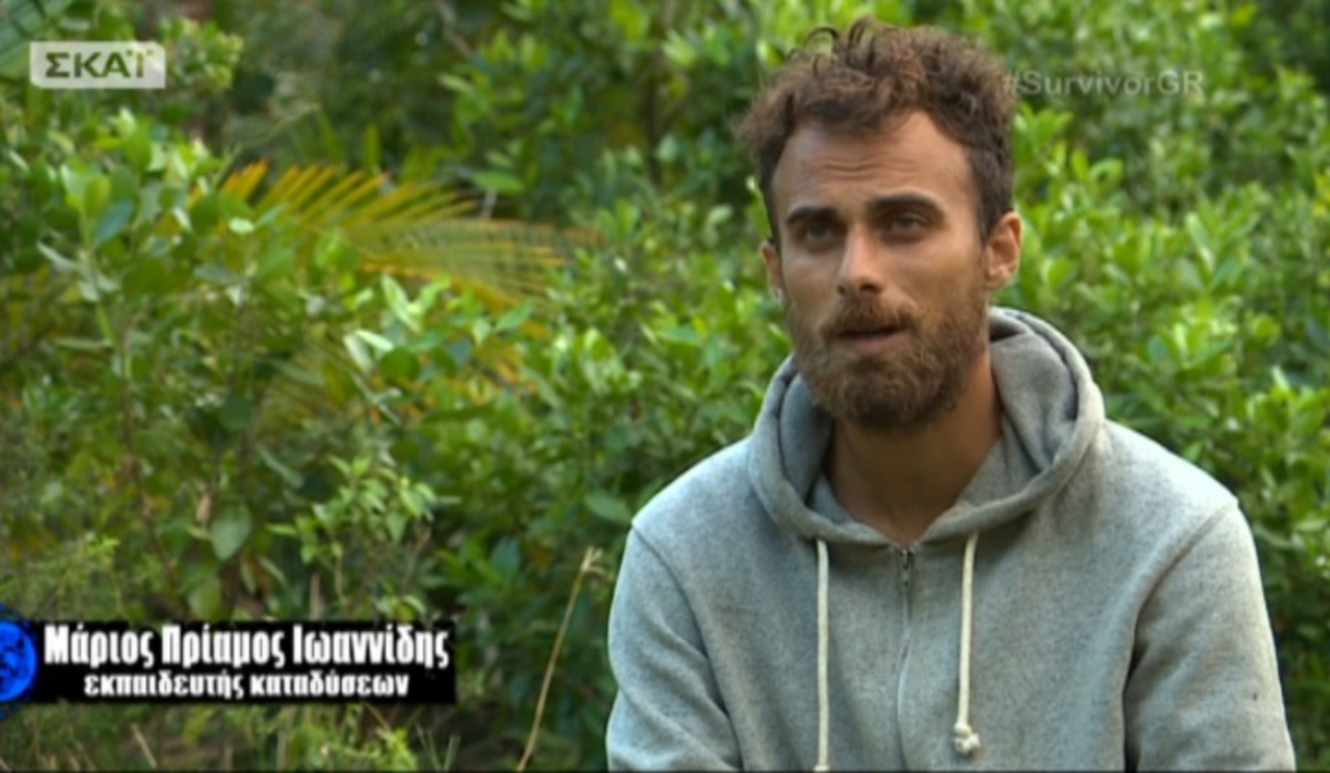 Σε έξαλλη κατάσταση ο Μάριος Πρίαμος μετά το τέλος του αγώνα στο Survivor!