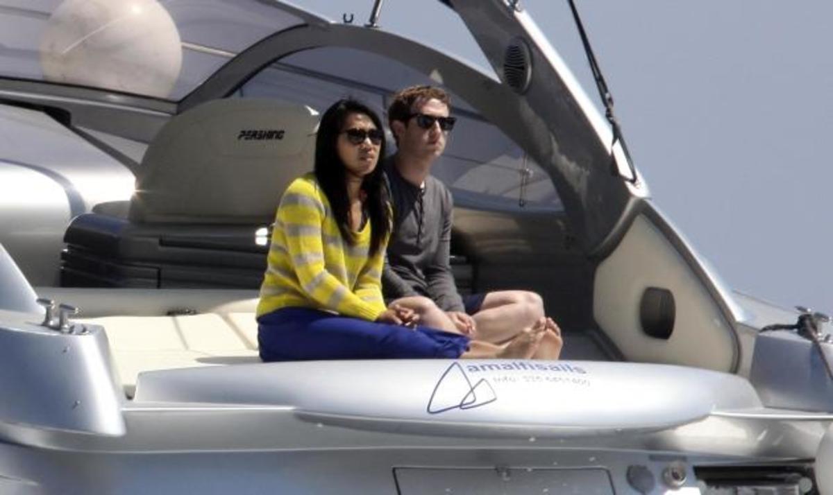 M. Zuckerberg – P. Chan: Χλιδάτο ταξίδι του μέλιτος με σκάφος στην Ιταλία!