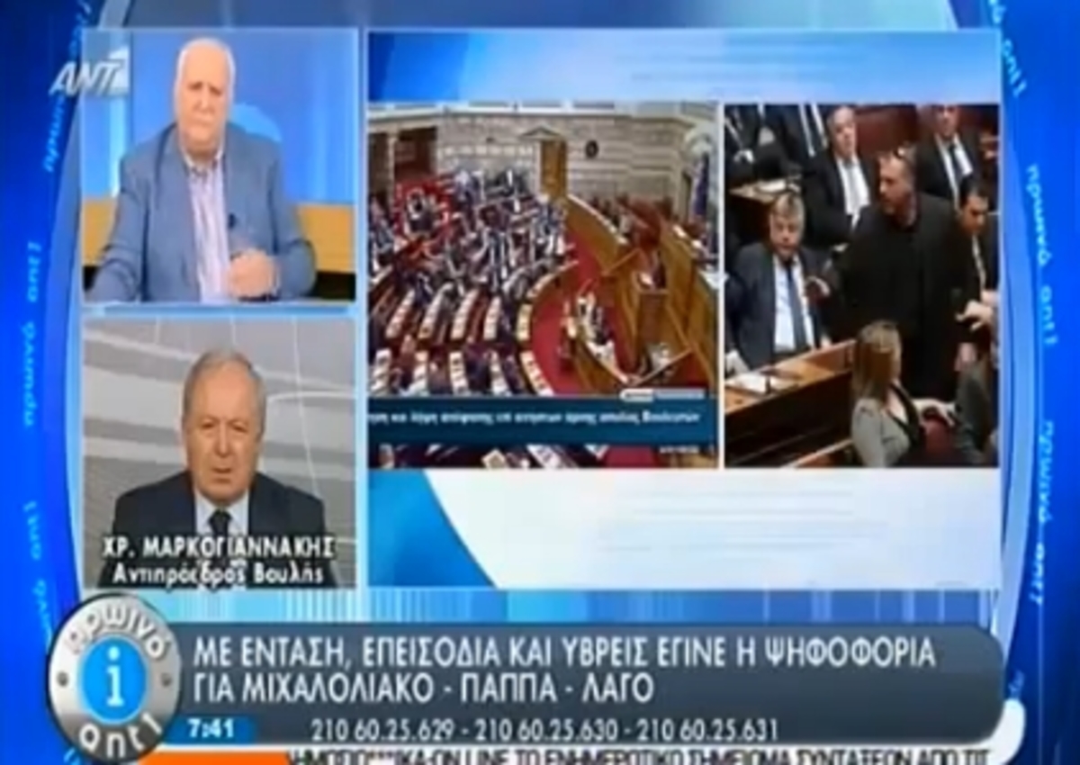 Μαρκογιαννάκης για Χρυσή Αυγή