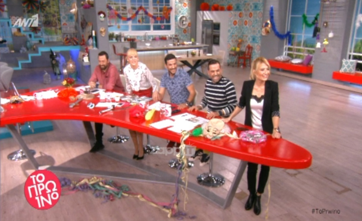 Μπήκε στο πλατό του Πρωινό ντυμένος Λιάγκας! Κόκκαλο η Σκορδά!