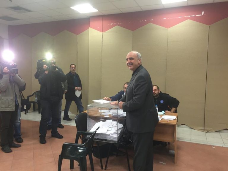 Εκλογές ΝΔ: Στο… παρά πέντε ψήφισε ο Βαγγέλης Μεϊμαράκης