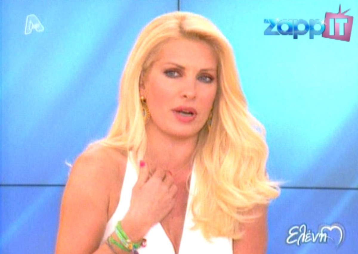 Η Ελένη Μενεγάκη κάηκε στον λαιμό και τα χέρια!