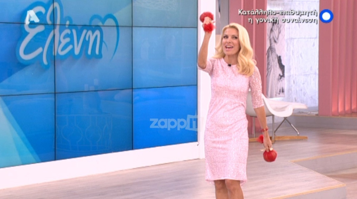 Η Ελένη Μενεγάκη επέστρεψε ανανεωμένη, μαυρισμένη και έσπασε δύο ρόδια!