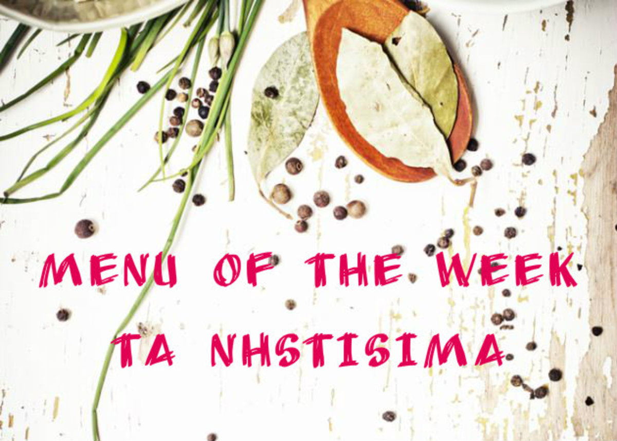 Νηστίσιμο μενού με συνταγές για τη νέα εβδομάδα!