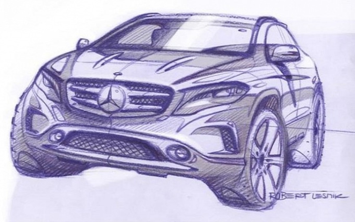 Τα πρώτα επίσημα σκίτσα της Mercedes-Benz GLA