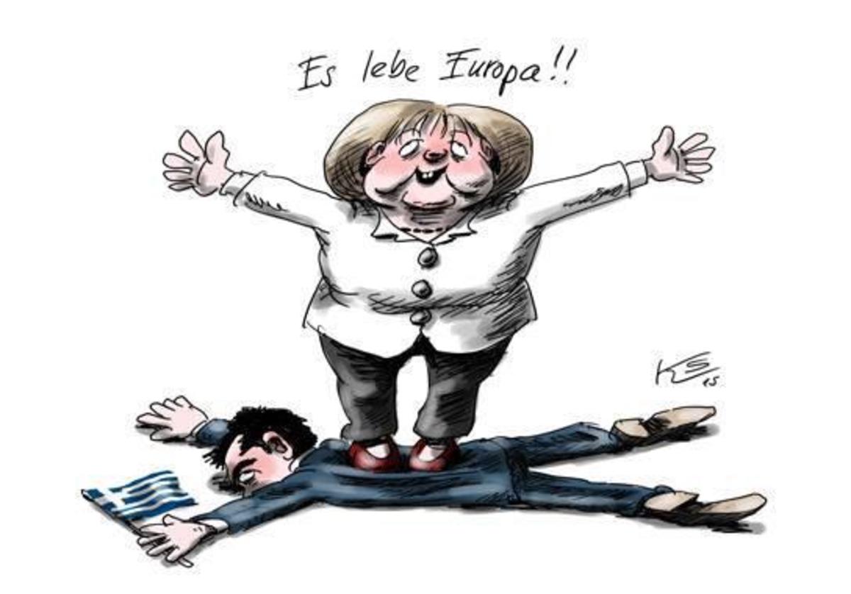 Η Μέρκελ πατάει στον Τσίπρα και αναφωνεί: «Ζήτω η Ευρώπη!»