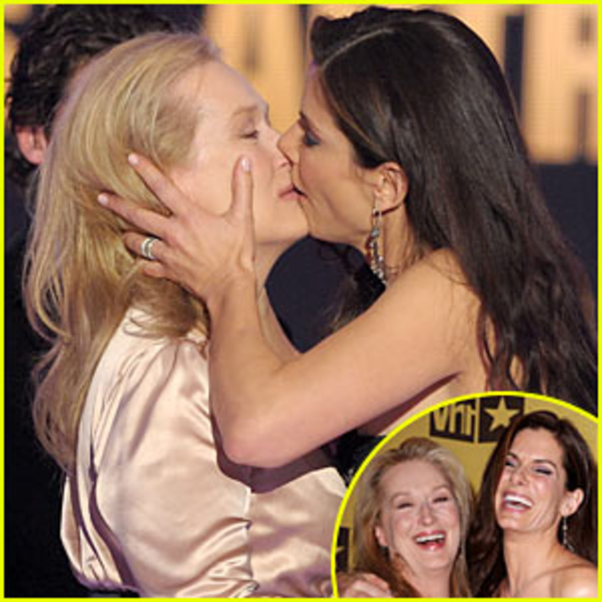 Bullock-Streep: Φιλήθηκαν στο στόμα!