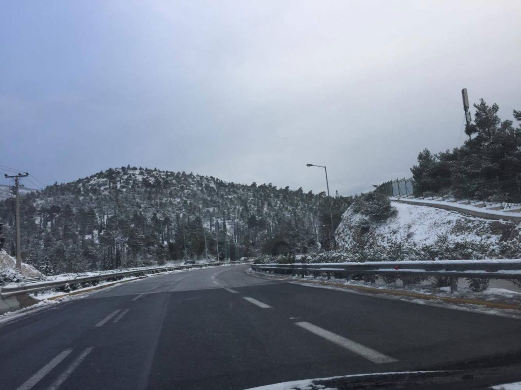 Χιονισμένη και η περιφερειακή