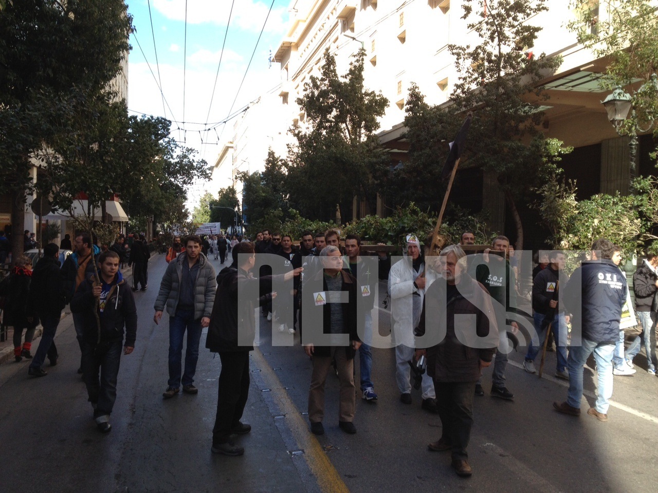 Στους δρόμους της Αθήνας για τα μεταλλεία Χαλκιδικής