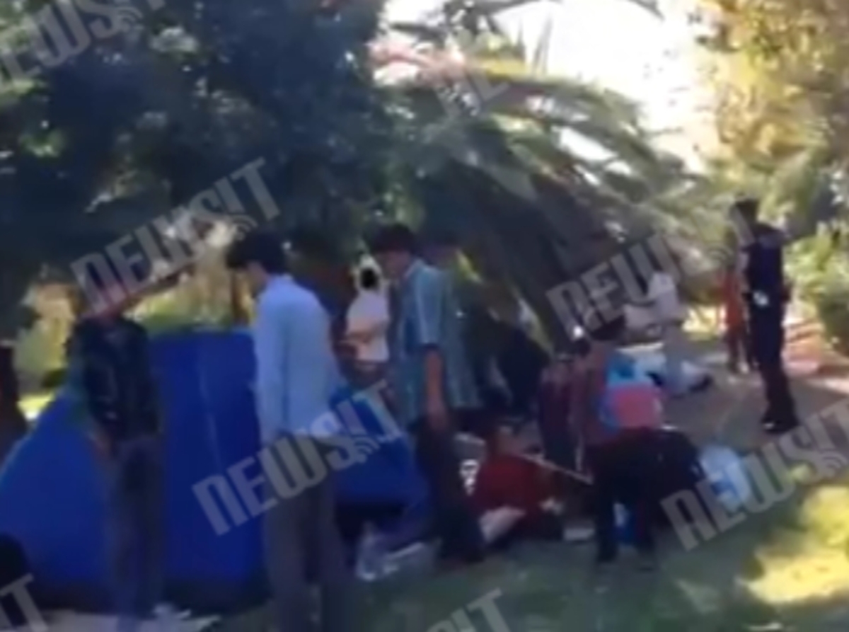 Μετανάστες στο Πεδίον Άρεως