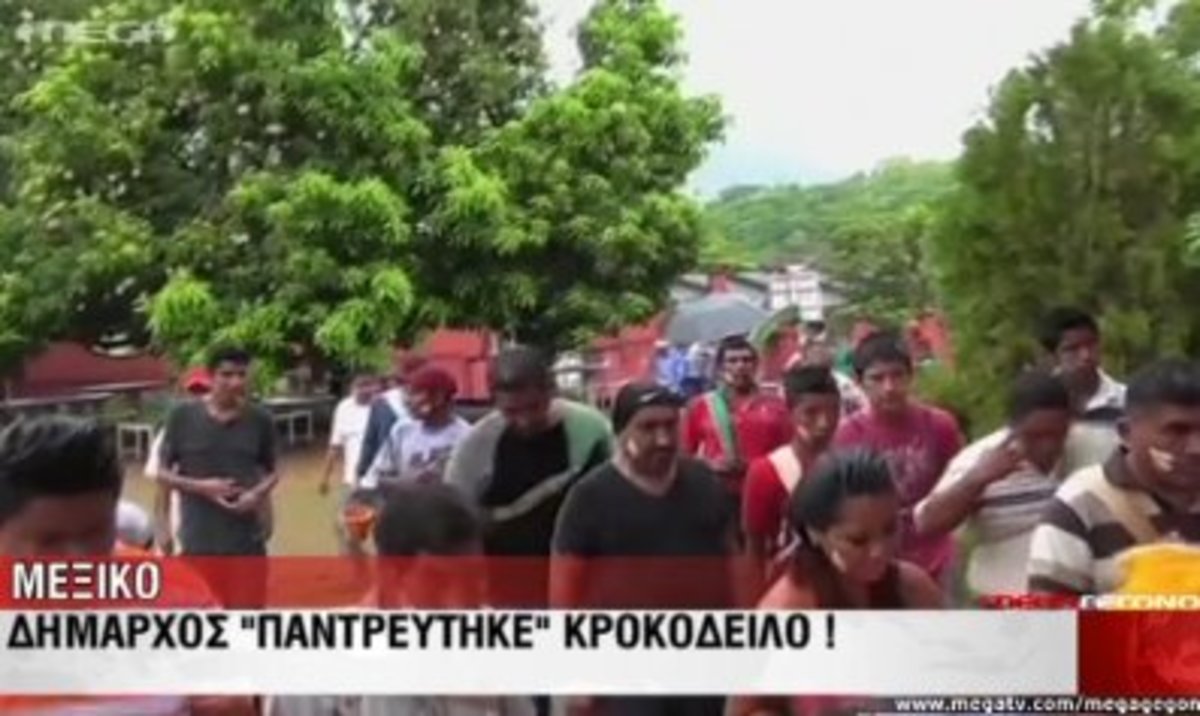 Μεξικό: Δήμαρχος “παντρεύτηκε” κροκόδειλο!