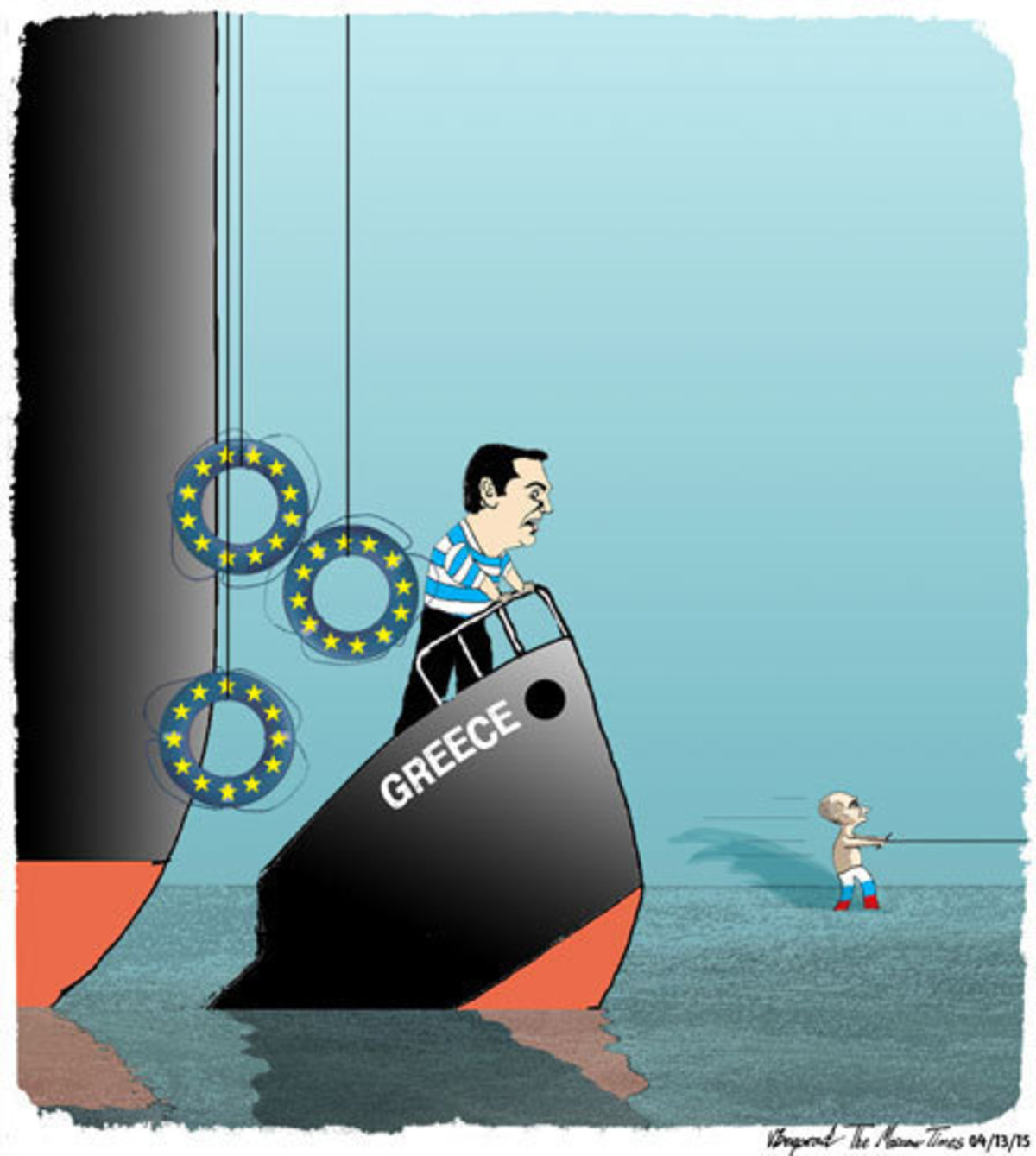 Ο Τσίπρας σε πλοίο που βυθίζεται και ο Πούτιν κάνει θαλάσσιο σκι!