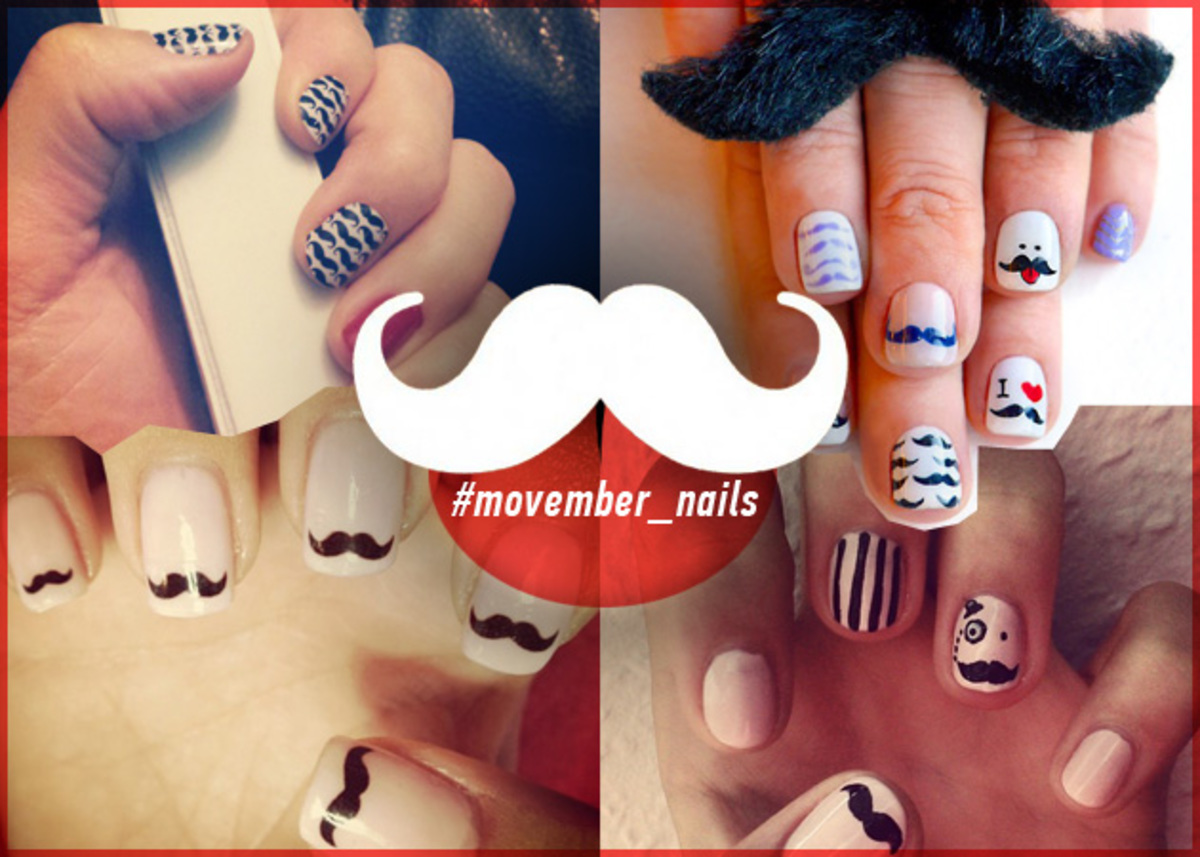 Movember Nail! Η γυναικεία εκδίκηση στο ανδρικό μουστάκι