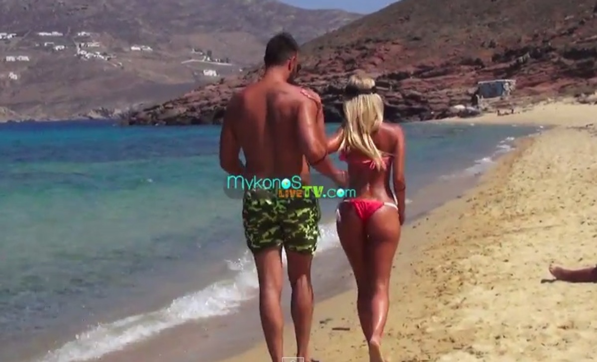 Ο μπασκετμπολίστας και η σύντροφος του αναστάτωσαν τη Μύκονο με τα παιχνίδια τους!