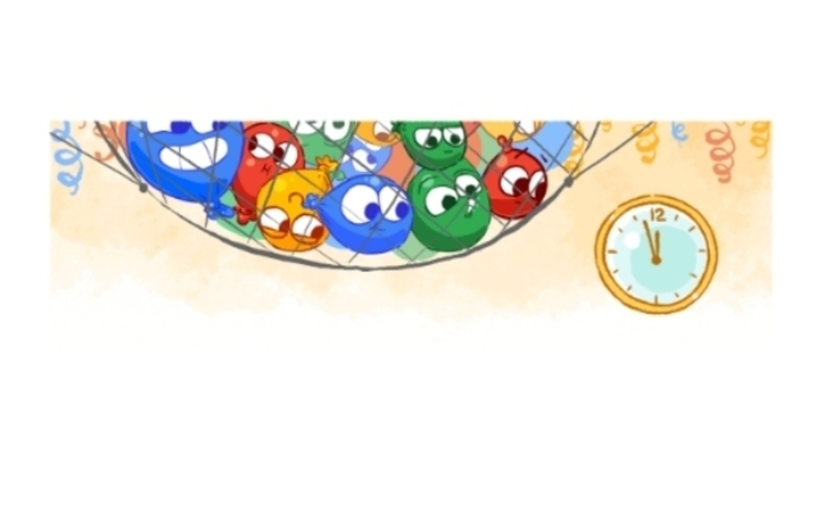 Παραμονή πρωτοχρονιάς σήμερα με Doodle από τη Google [pics]