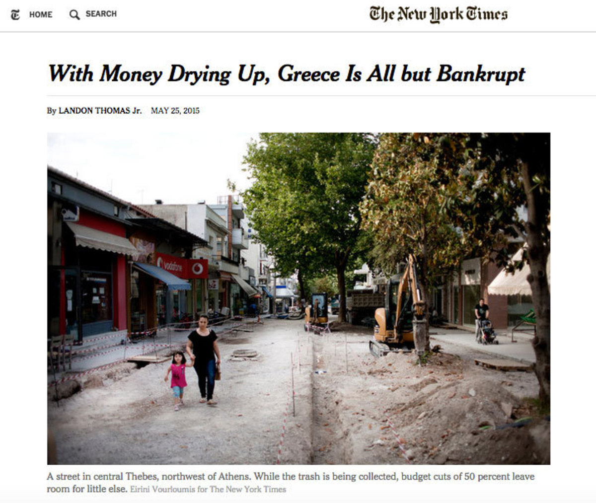 Οι New York Times μας έγραψαν ήδη τον επικήδειο – «H Ελλάδα έχει ήδη πτωχεύσει»