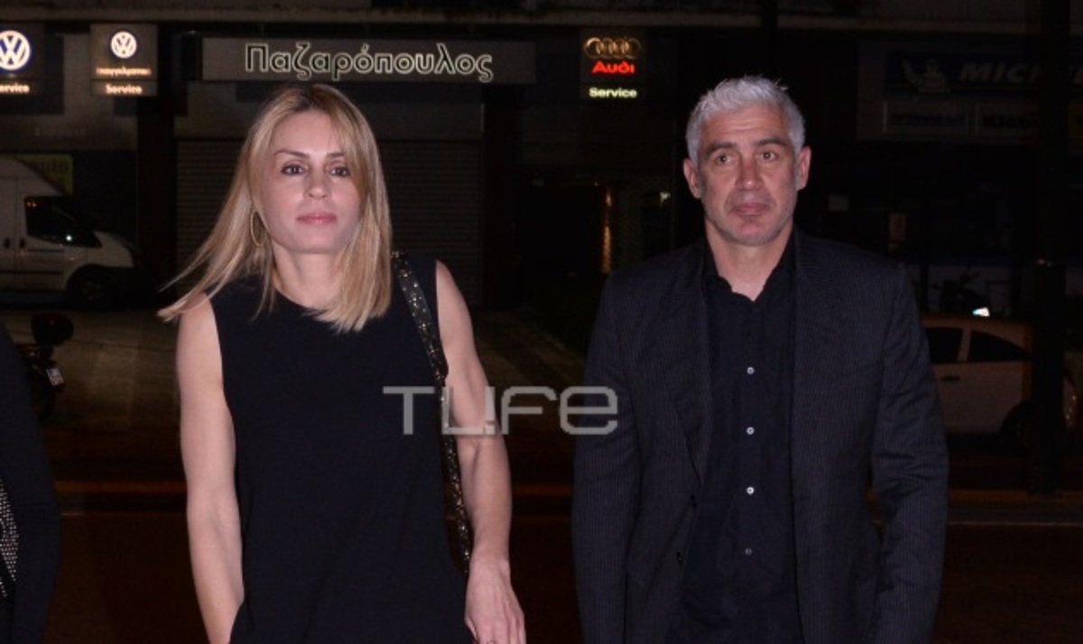 Αντώνης Νικοπολίδης: Σπάνια βραδινή έξοδος με την γυναίκα του!