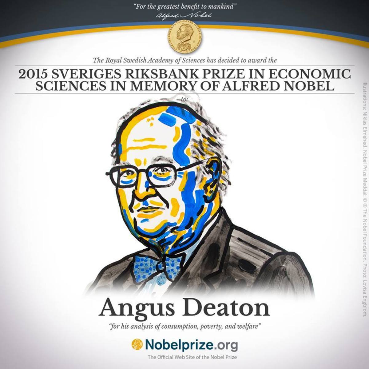 Νόμπελ Οικονομίας: Νικητής ο Άνγκους Ντίτον