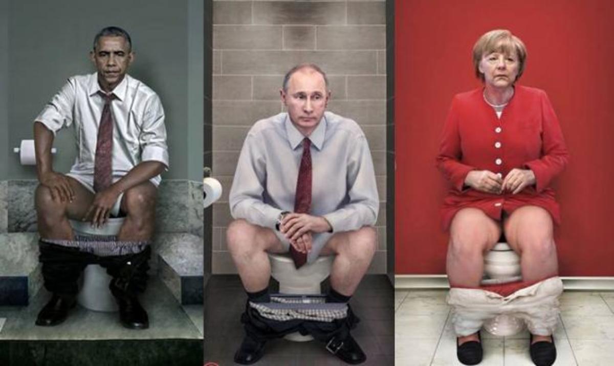 Ομπάμα, Μέρκελ και άλλοι ηγέτες στην… τουαλέτα!