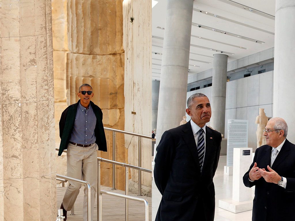 Ομπάμα: Μπαράκ στην Ακρόπολη, Mr. President στο Μουσείο! [pics, vids]