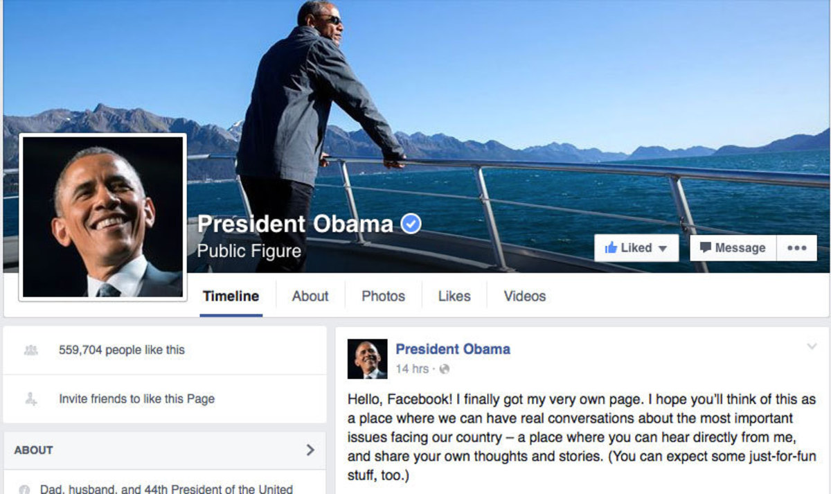 Ο Ομπάμα “μπήκε” στο Facebook και ο Ζούκερμπεργκ σχολίασε πρώτος!