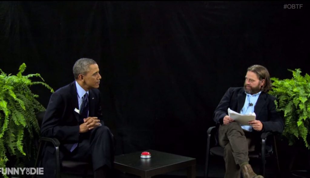 Ξεκαρδιστικό: Όταν ο Ζακ Γαλυφιανάκης συνάντησε τον Μπαράκ Ομπάμα (VIDEO)