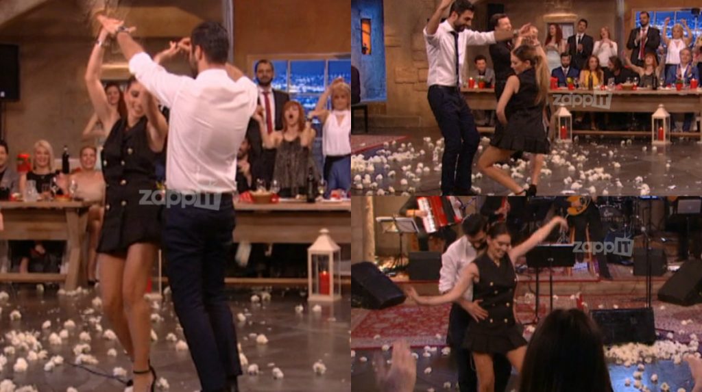 Το καυτό τσιφτετέλι της Οικονομάκου στην αγκαλιά του Κόνσολου! [vid]