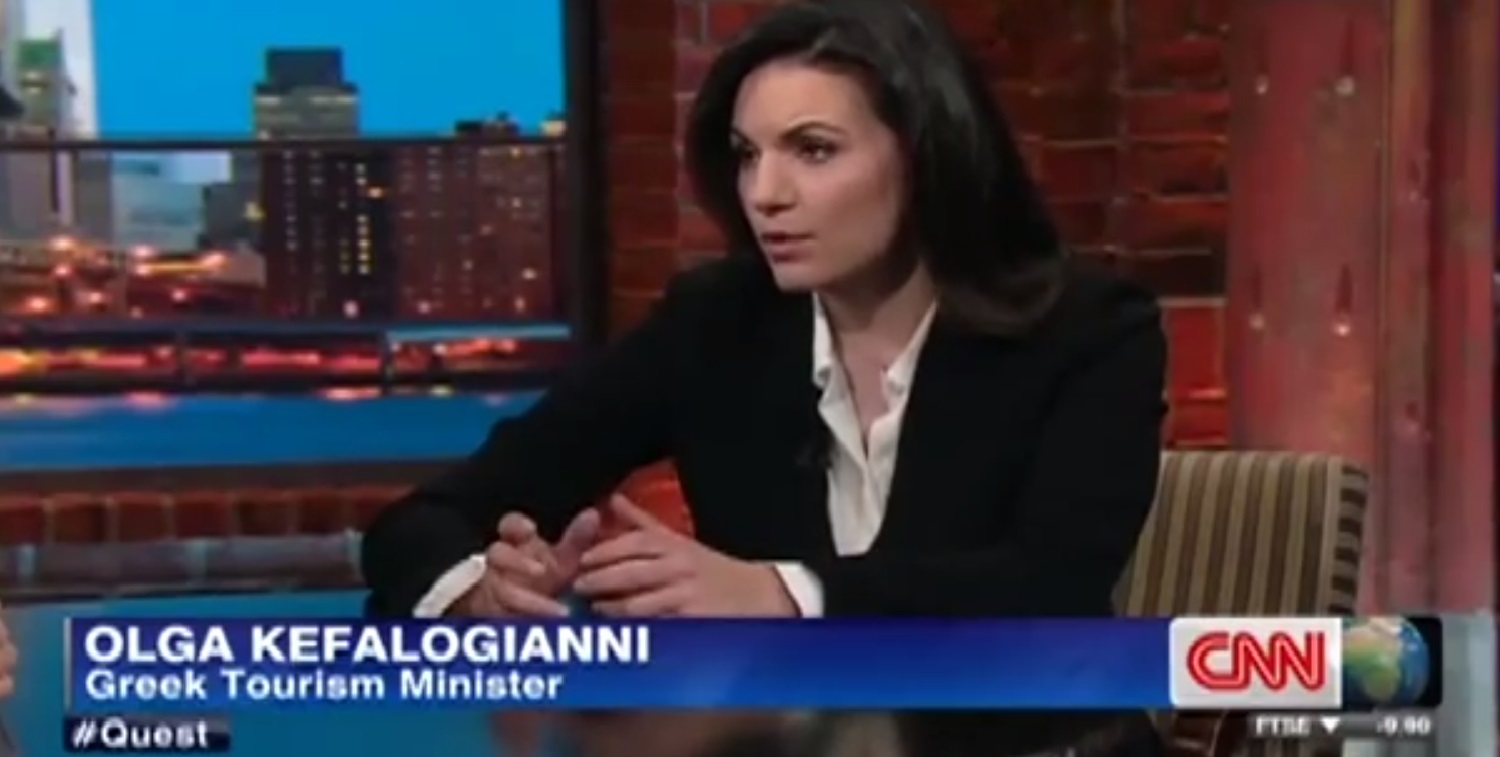 Όλγα Κεφαλογιάννη στο CNN: “Ακόμη περισσότεροι Ρώσοι τουρίστες το 2014”