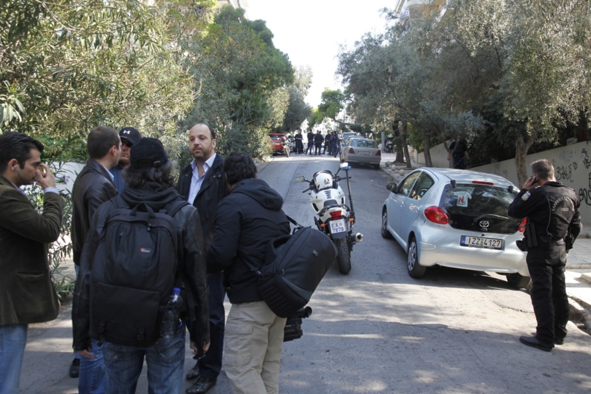 Το σημείο που έπεσαν οι πυροβολισμοί εναντίον ανδρών της ομάδας ΔΙΑΣ ΦΩΤΟ EUROKINISSI