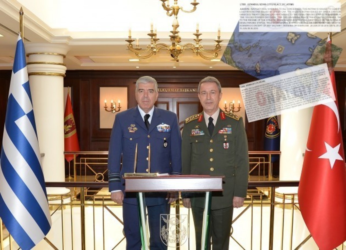 Απίστευτη πρόκληση! Την ώρα που ο Έλληνας Αρχηγός της Αεροπορίας ήταν στην Άγκυρα, οι Τούρκοι έβγαζαν ΝΟΤΑΜ για τον Αη Στράτη – ΧΑΡΤΗΣ
