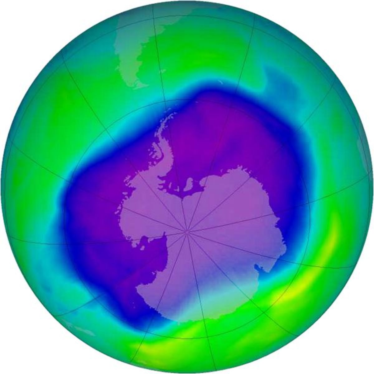 Δεύτερη μικρότερη η τρύπα του όζοντος πάνω από την Ανταρκτική