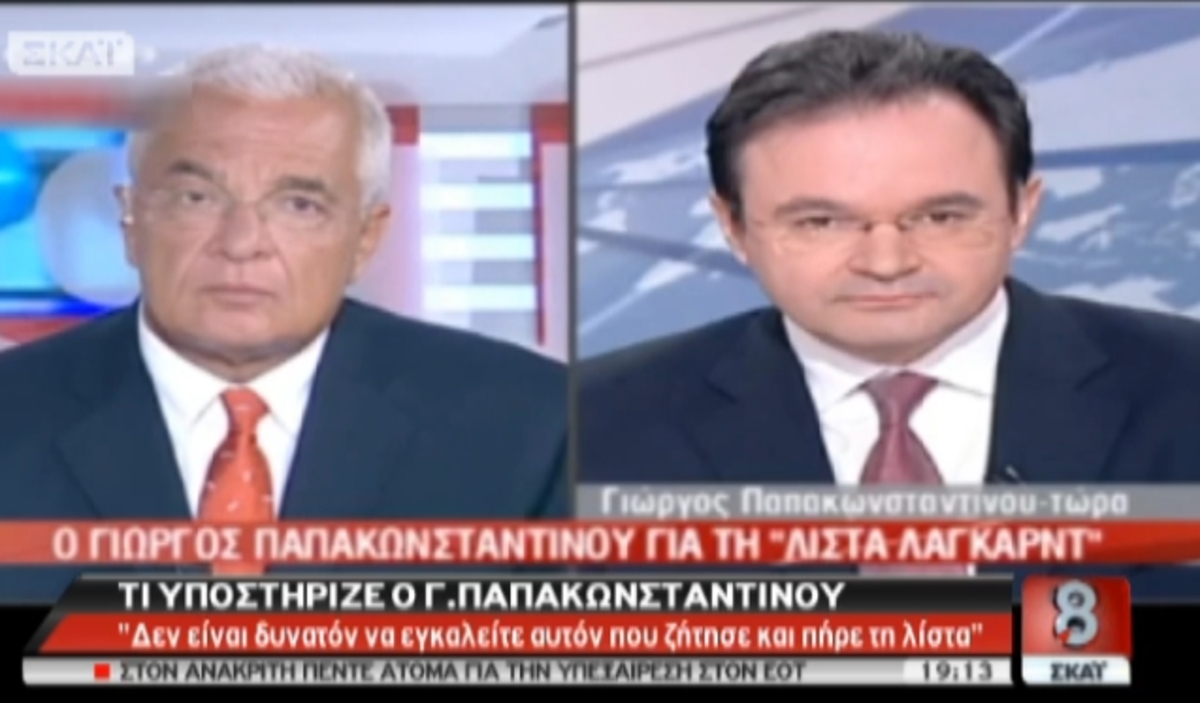 Τι έλεγε ο Παπακωνσταντίνου