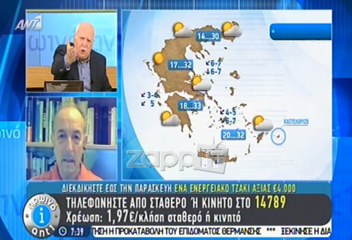 Μιλούσαν για χιόνια και έδειχναν 33 βαθμούς στην εκπομπή του Παπαδάκη!