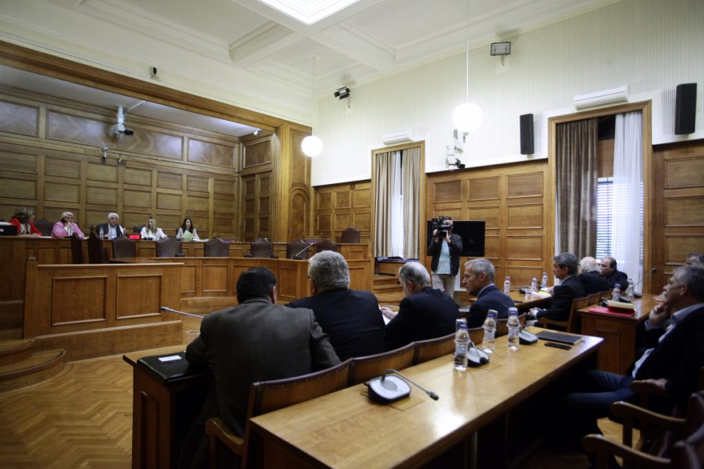 Εικόνα από συνεδρίαση της εξεταστικής επιτροπής κατά του Γιάννου Παπαντωνίου ΦΩΤΟ ΑΡΧΕΙΟΥ EUROKINISSI