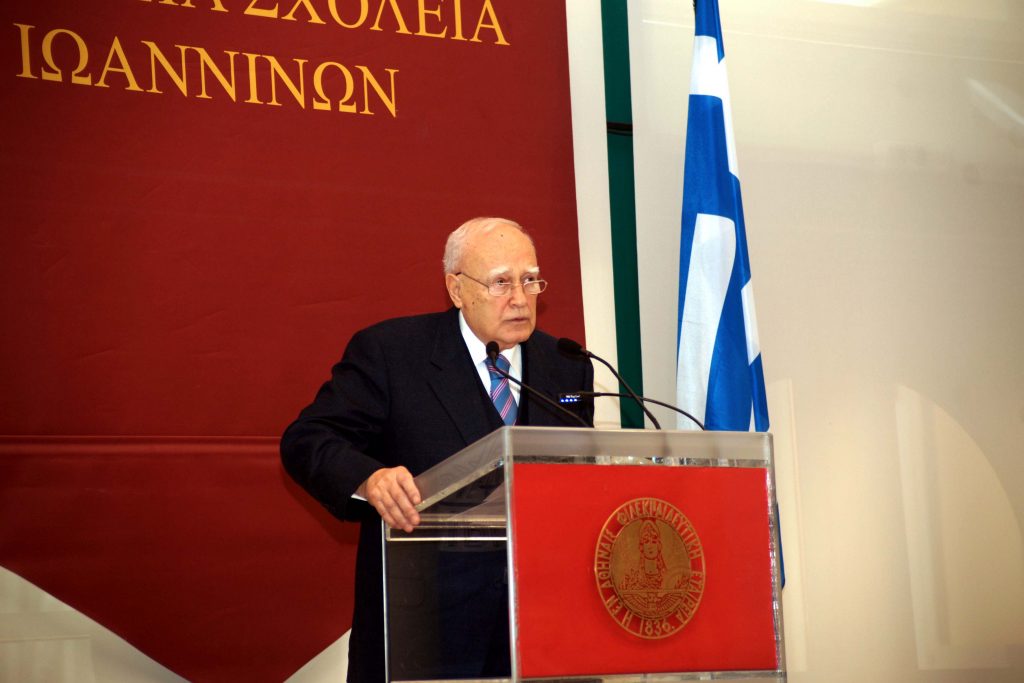 Ο Πρόεδρος της Δημοκρατίας κατά τη διάρκεια της ομιλίας του ΦΩΤΟ EUROKINISSI