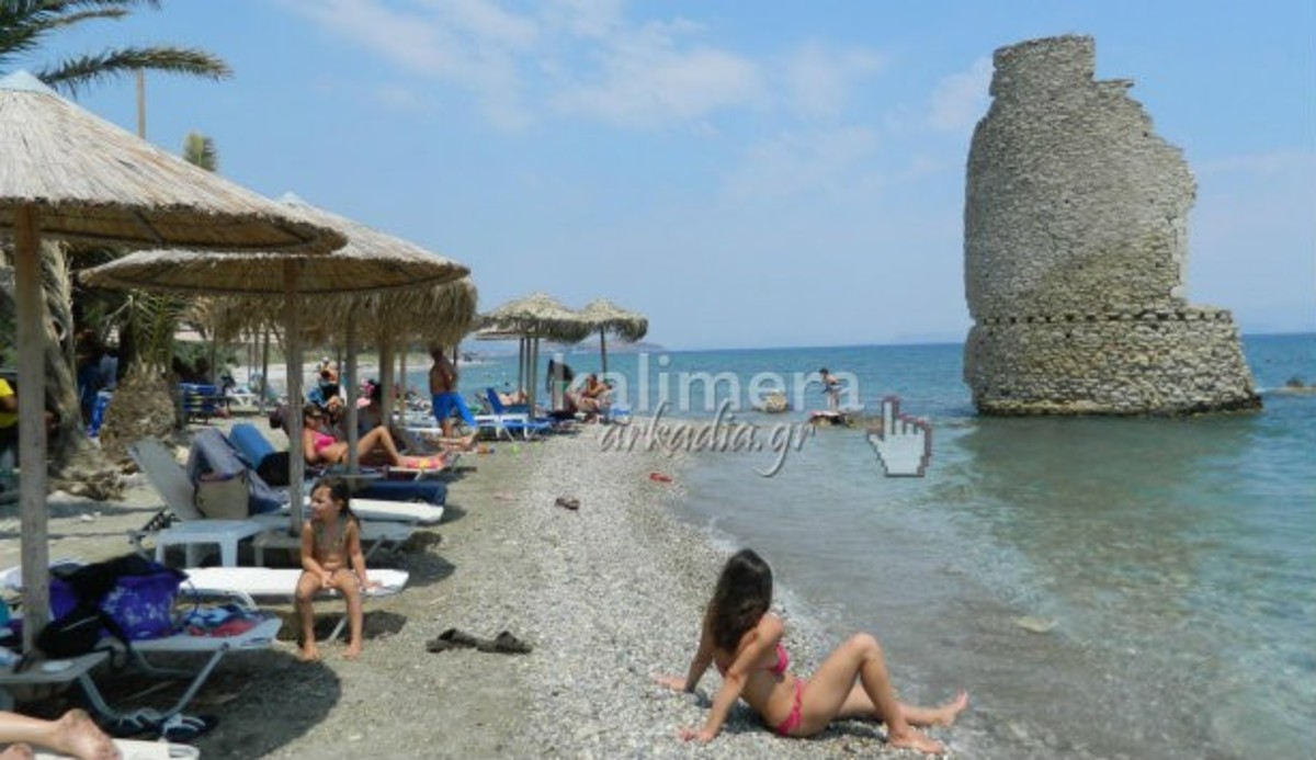 Παραλία με ανεμόμυλο