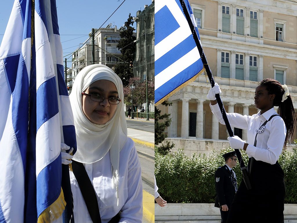 Παρέλαση 25ης Μαρτίου: Οι δυο σημαιοφόροι που ξεχώρισαν [pics]
