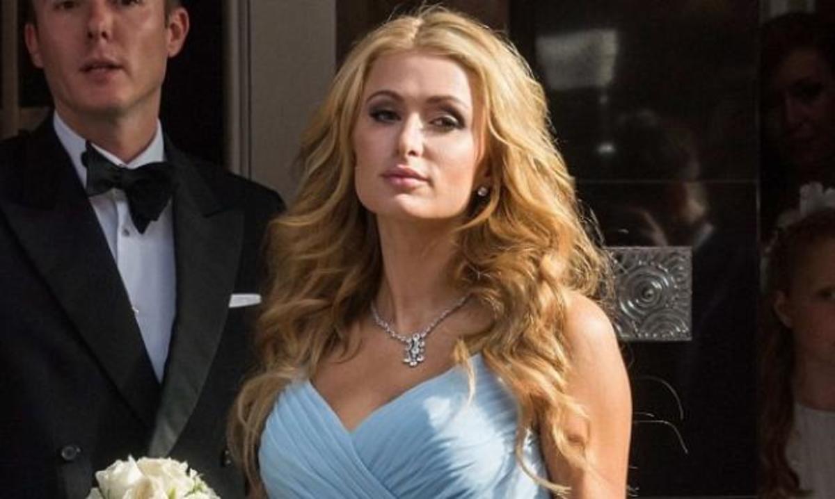 Με ξινισμένα μούτρα η Paris Hilton στον χλιδάτο γάμο της αδερφή της!